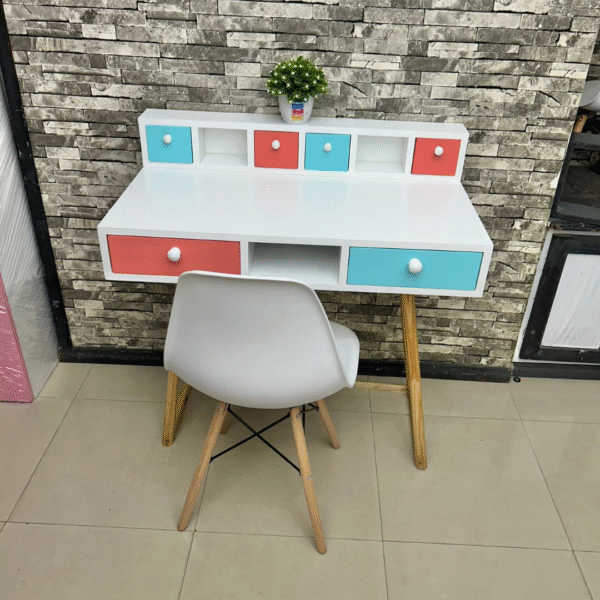 ESCRITORIO ESTANTE C/ BASE DE MADERA