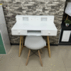 ESCRITORIO ESTANTE C/ BASE DE MADERA