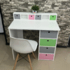 ESCRITORIO ESTANTE C/ CAJONERA DE MELAMINA